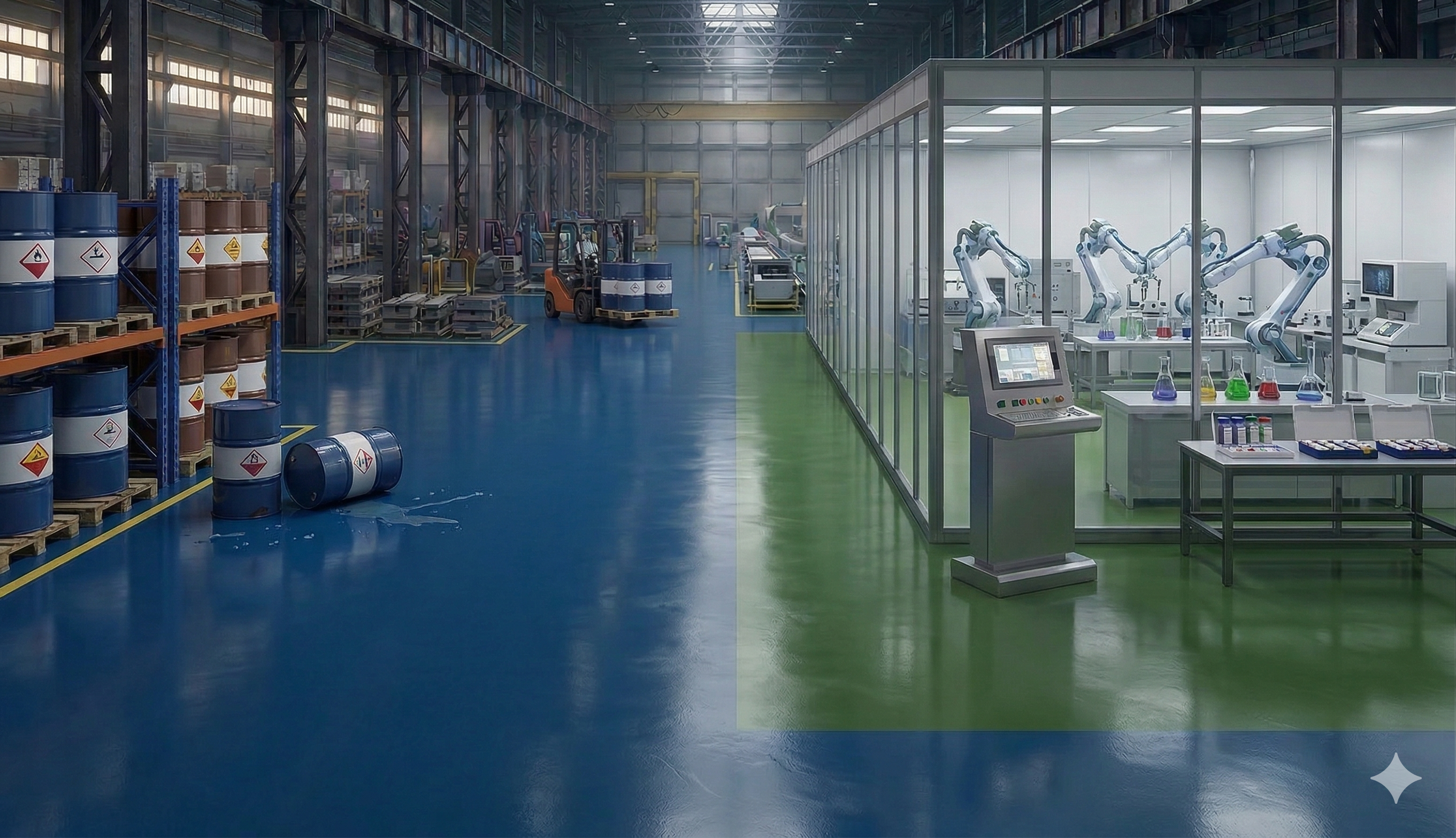 Производственная лаборатория для участков с химической нагрузкой