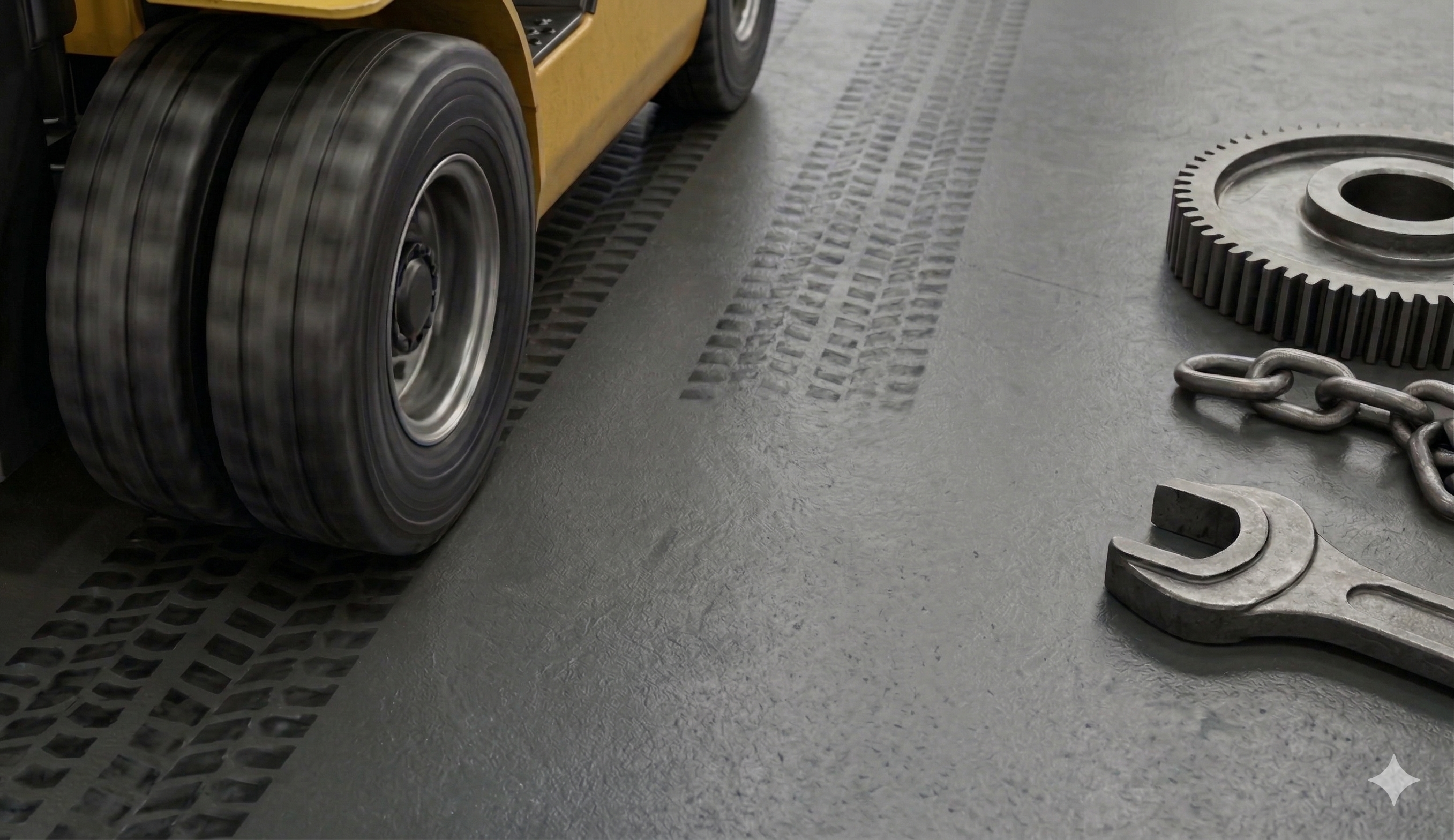 Тяжелая промышленная зона с интенсивной эксплуатацией пола